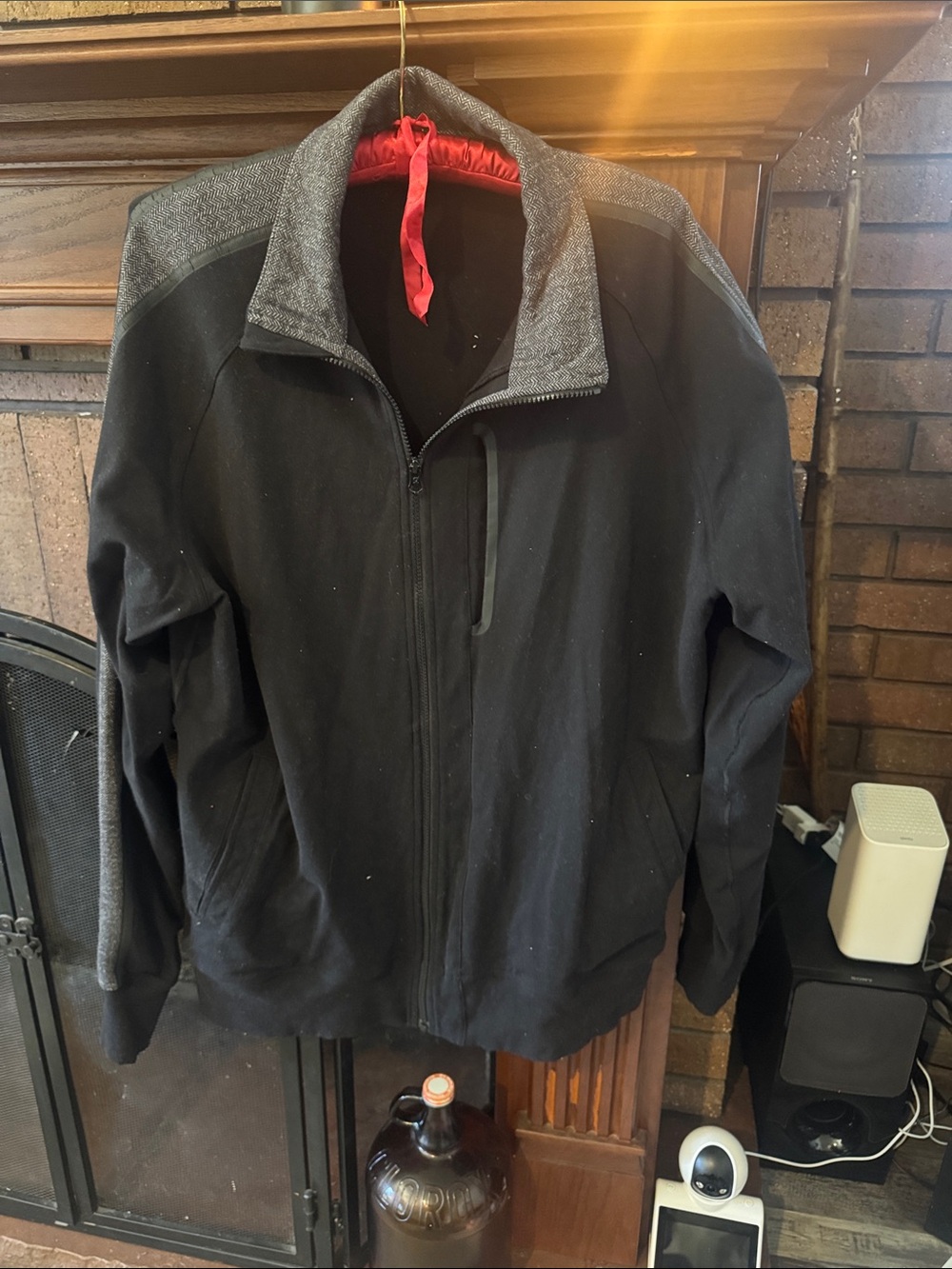Lululemon Black Jacket with Heather Gray Accent